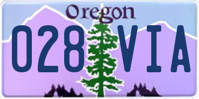OR license plate 028VIA