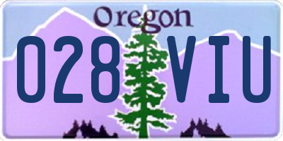 OR license plate 028VIU