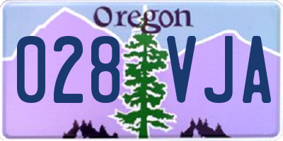 OR license plate 028VJA
