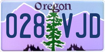 OR license plate 028VJD