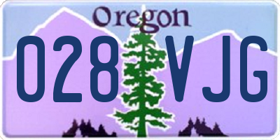 OR license plate 028VJG