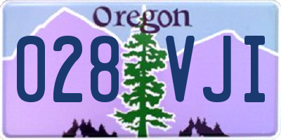 OR license plate 028VJI