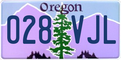 OR license plate 028VJL