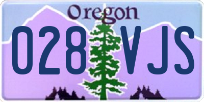 OR license plate 028VJS