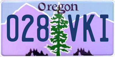 OR license plate 028VKI