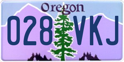 OR license plate 028VKJ