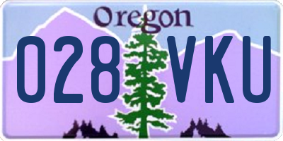 OR license plate 028VKU