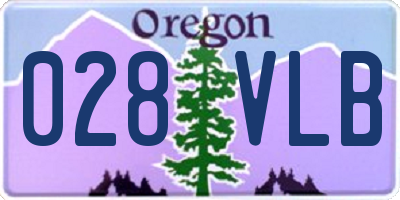 OR license plate 028VLB