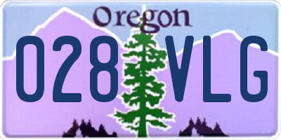 OR license plate 028VLG