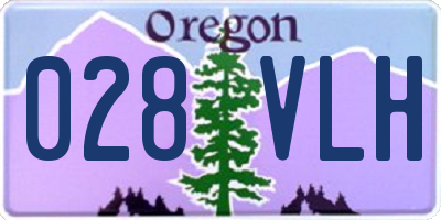 OR license plate 028VLH