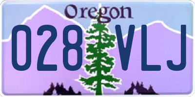 OR license plate 028VLJ