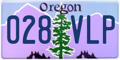OR license plate 028VLP