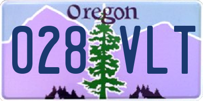 OR license plate 028VLT