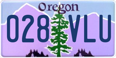 OR license plate 028VLU