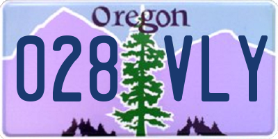 OR license plate 028VLY