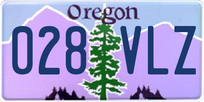 OR license plate 028VLZ