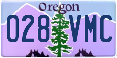 OR license plate 028VMC