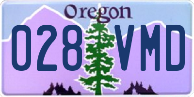 OR license plate 028VMD
