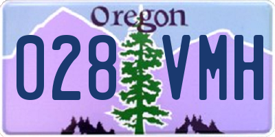 OR license plate 028VMH