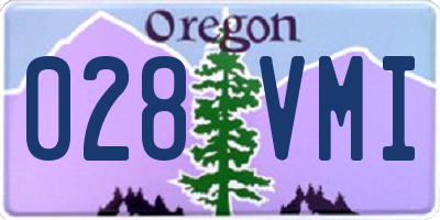 OR license plate 028VMI