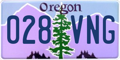 OR license plate 028VNG