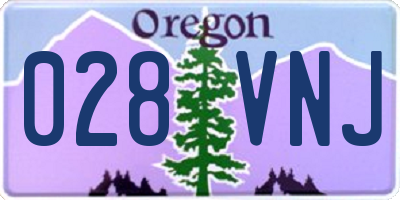 OR license plate 028VNJ