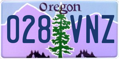 OR license plate 028VNZ