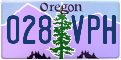 OR license plate 028VPH