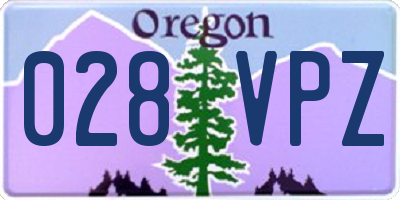 OR license plate 028VPZ