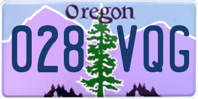 OR license plate 028VQG