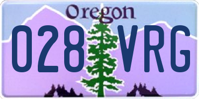 OR license plate 028VRG