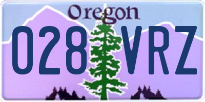 OR license plate 028VRZ