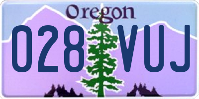 OR license plate 028VUJ