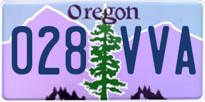 OR license plate 028VVA