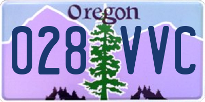OR license plate 028VVC