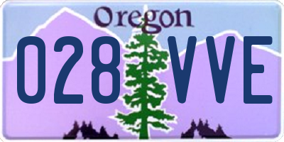 OR license plate 028VVE