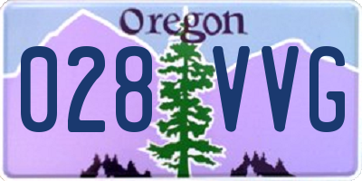 OR license plate 028VVG