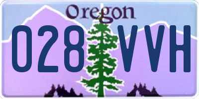 OR license plate 028VVH