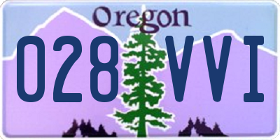 OR license plate 028VVI