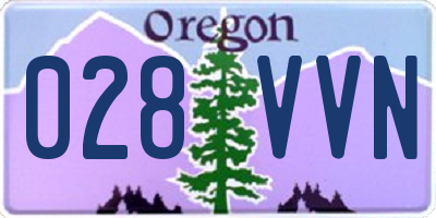 OR license plate 028VVN