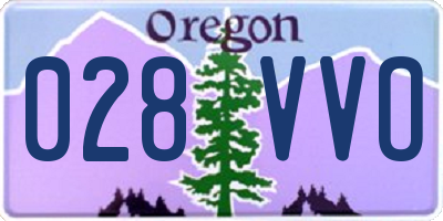 OR license plate 028VVO