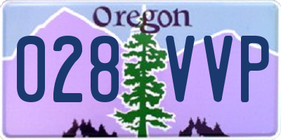 OR license plate 028VVP