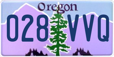 OR license plate 028VVQ