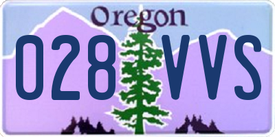OR license plate 028VVS