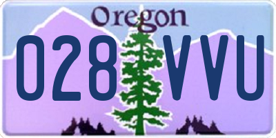 OR license plate 028VVU