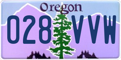 OR license plate 028VVW