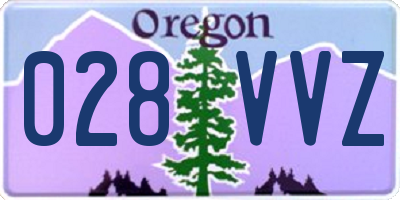 OR license plate 028VVZ