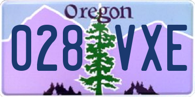 OR license plate 028VXE
