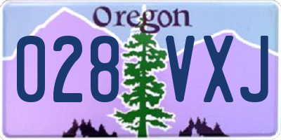 OR license plate 028VXJ