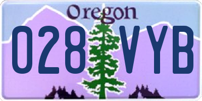 OR license plate 028VYB